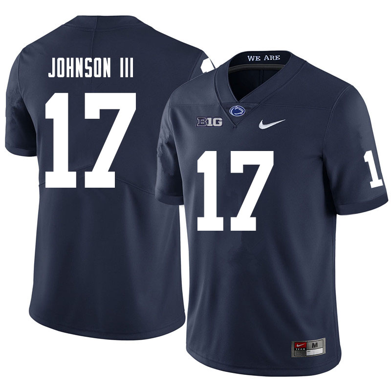 Men #17 Joseph Johnson III Penn State Nittany Lions College Football Jerseys Sale-Navy